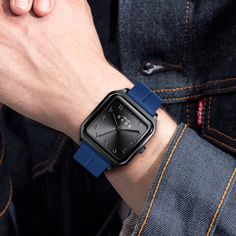 ساعة "الصبر" الرجالية الفاخرة | ميناء عربي فريد | إغلاق مغناطيسي مبتكر ومقاومة للماء 3ATM