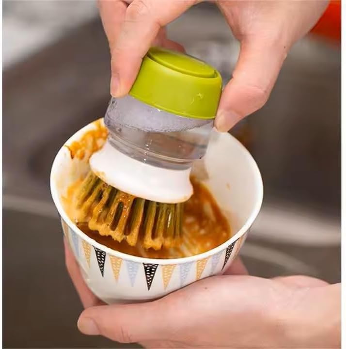 فرشاة تنظيف يدوية بصبّابة صابون وتصريف ذكي – تصميم عملي، تنظيف مثالي!