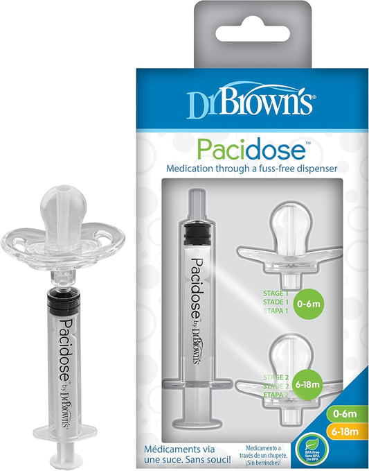 ببرونة Dr. Brown’s Pacidose لإعطاء الدواء للرضع بدون عناء