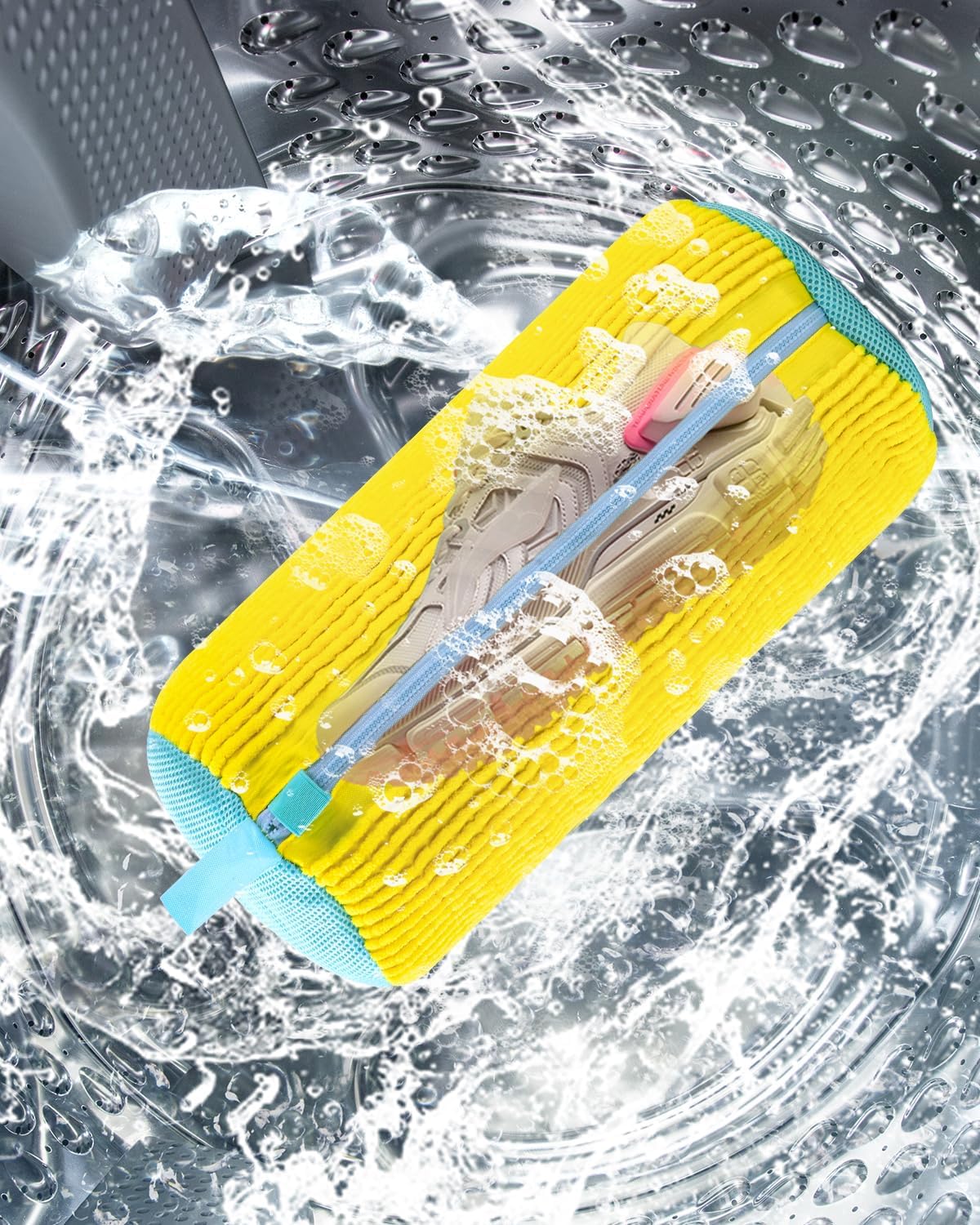 🟡 حقيبة غسيل الأحذية في الغسالة – لحماية أحذيتك أثناء الغسيل